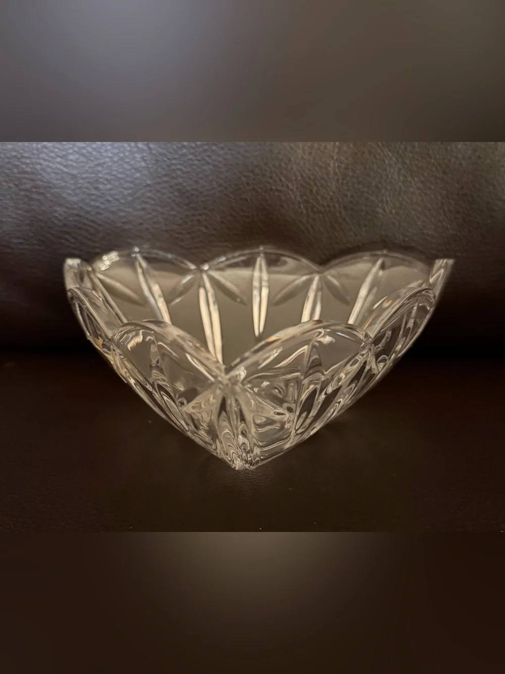 Mikasa Palais Clear Crystal Scalloped Delta Bowl